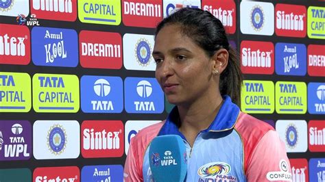 Watch Gujarat Giants Vs Mumbai Indians Harmanpreet Kaur Interview