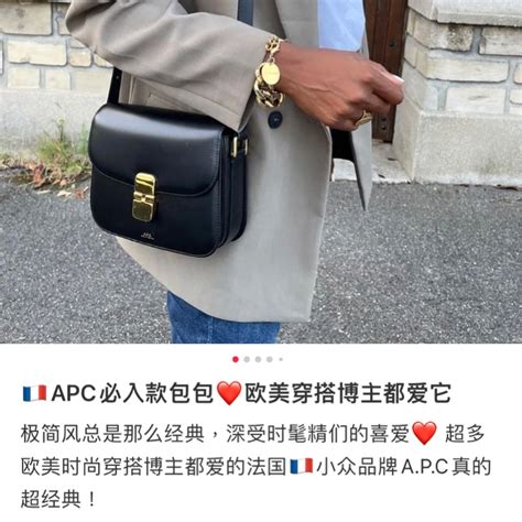 《已到貨》全新apc Small Grace Bag 小紅書爆紅，celine 平替款｜popchill 拍拍圈