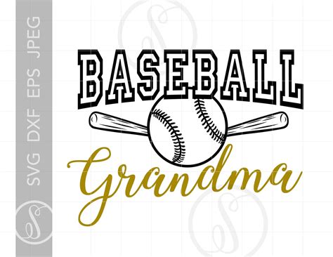 Baseball Grandma Svg Cut Files Baseball Grandma T Shirt Etsy