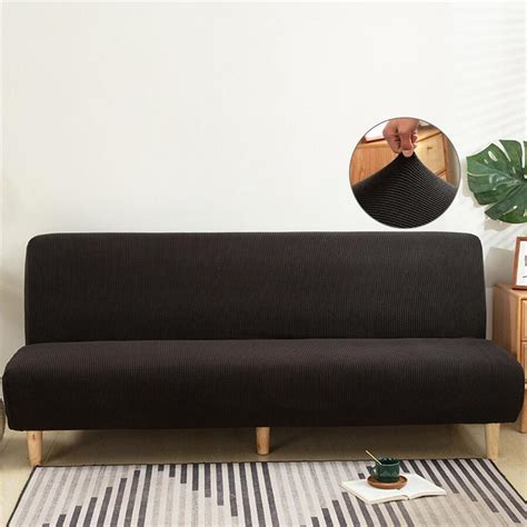 Pc Armless Futon Cover Stretch Sofa Bed Slipcover Protector Elastic