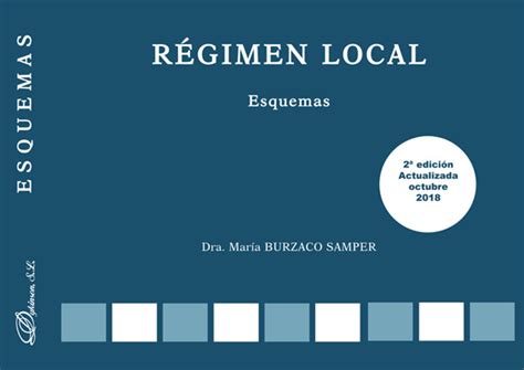 Librería Dykinson Régimen Local Esquemas Burzaco Samper María