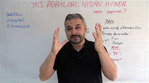 2021 YKS ADAYLARI NİSAN AYINDA NASIL ÇALIŞIYORUZ NELERE DİKKAT