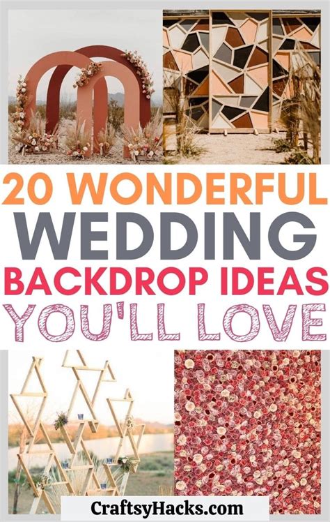 20 Wonderful Wedding Backdrop Ideas Craftsy Hacks