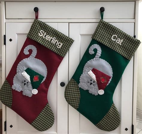 Cat Stocking Cat Christmas Stocking Stocking for Cat | Etsy