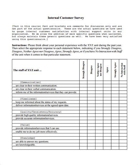 Free 10 Sample Customer Satisfaction Survey Templates In Ms Word Pdf