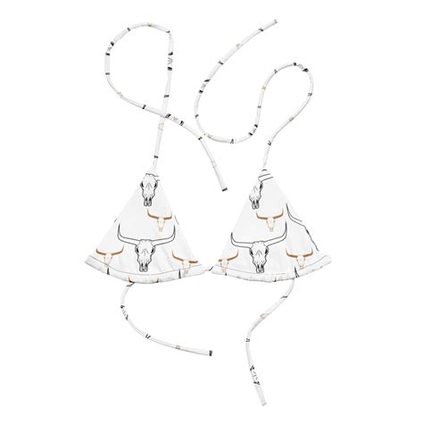 Longhorn Skull String Bikini Top Mix And Match Tops From Our Shop