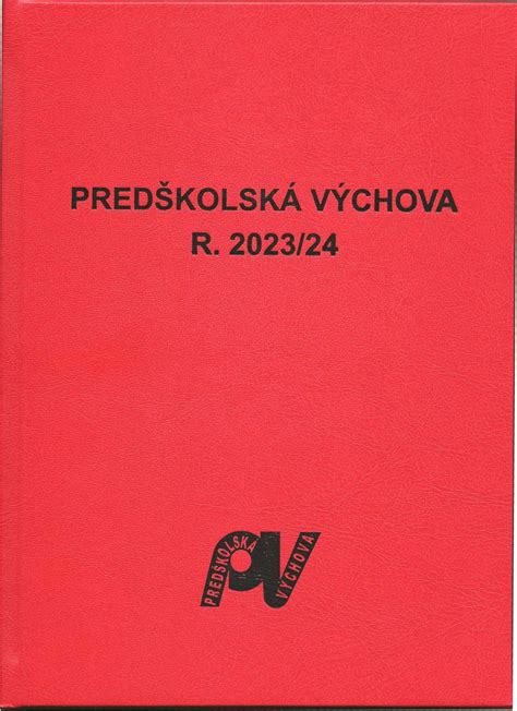 Knižná väzba Predškolská výchova 2023 2024 ARES Distribúcia časopisov