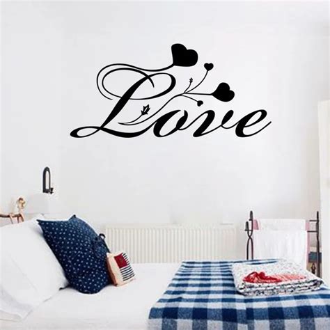 Calligraphy Love Quotes Wall Decals Quote Decorations Living Room