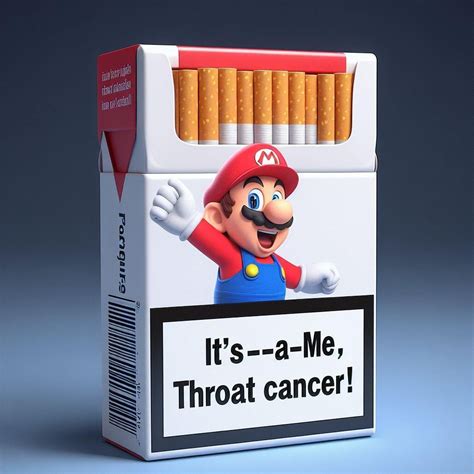 Famous character _____s own cigarette brand : r/weirddalle