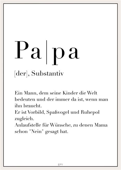 Grußkarte Definition Papa EPY