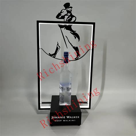 New Arrival Johnnie Walker Bottle Glorifier Keep Walking Black Whiskey