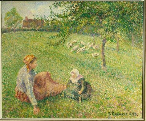 The Gänsehirtin Camille Pissarro en reproducción impresa o copia al