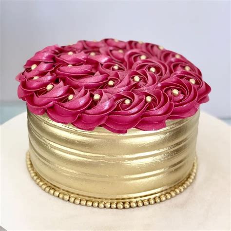 Bolo Dourado E Rosa - Bolo Dourado: 100 modelos lindos para se inspirar