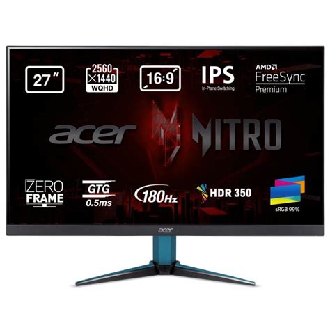 Acer Nitro VG271UM3 27 LED IPS QHD 180 Hz FreeSync Premium