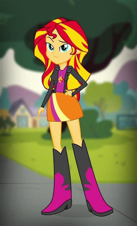 3384618 Safe Artist Invisibleink Artist Qbert2kcat Sunset Shimmer