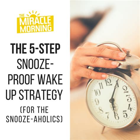 5 Steps To Stop Hitting The Snooze Button The Miracle Morning