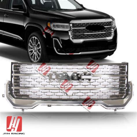 Front Upper Grille For Gmc Acadia 2020 2022 Denali Brand New Chrome Factory Ebay