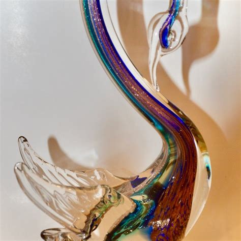 Murano Glass Swan Etsy