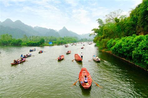 Yen Stream On The Way To Huong Pagoda In Autumn Hanoi Vietnam