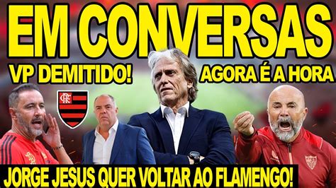 JORGE JESUS QUER VOLTAR AO FLAMENGO VITOR PEREIRA DEMITIDO DORIVAL