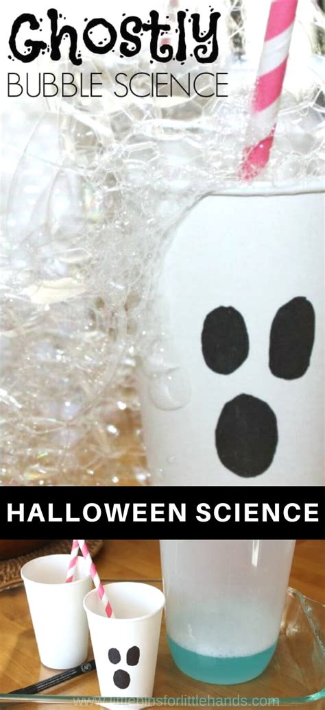 Halloween Bubble Science Experiment and Ghost Activity