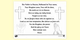 Padre Nuestro The Lord S Prayer Display Posters Spanish