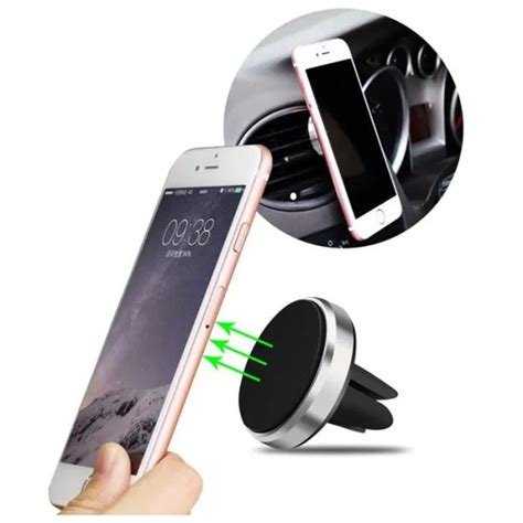 Support Voiture Magnétique Pour Smartphone Noir