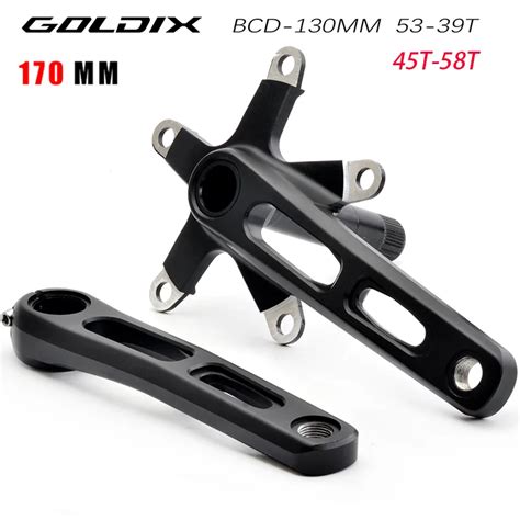 Goldix Bcd Road Bike Crankset T Wide Narrow Teeth Mm Hollow