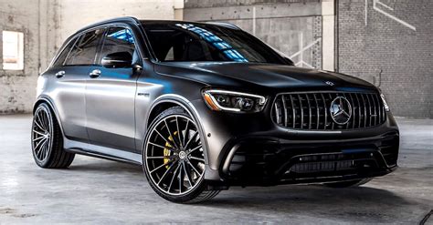 Matt Black Mercedes-Benz AMG GLC 63 S on HRE Wheels