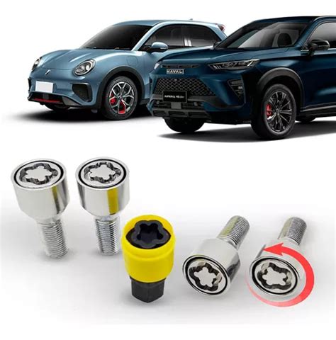 Kit Trava Parafuso Giratória Antifurto Rodas Haval Gwm Ora