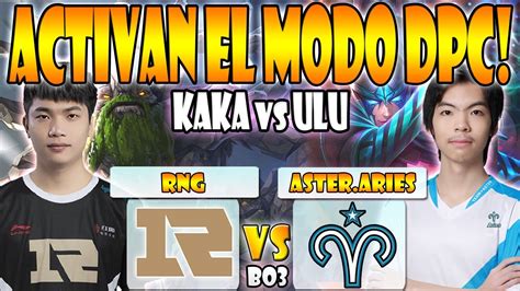 RNG VS ASTER ARIES BO3 GAME 2 SOMNUS VS ULU DPC CN 2022 TOUR 3