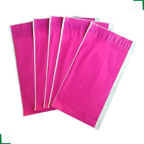 Envelope Pl Stico De Seguran A X Reciclado Pink Und Mercadolivre