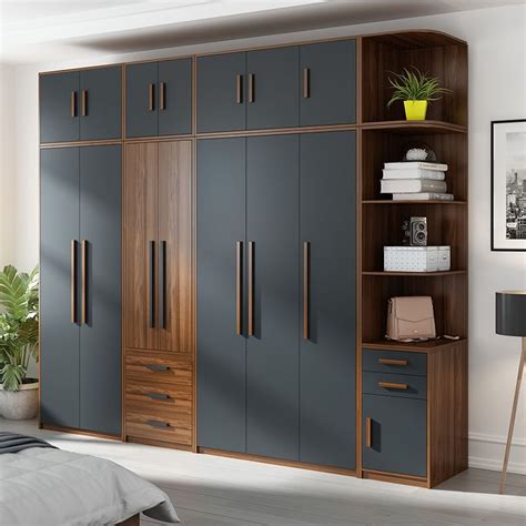 Modern Minimalist Sliding Door Panel Wardrobe Economical Overall Large