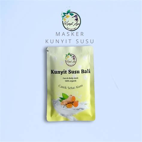 Jual Kunyit Ayu Masker Organik 15gr Shopee Indonesia