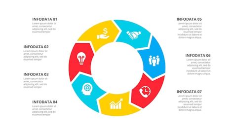 Infograf A De Ciclo De Flechas Con Opciones Ilustraci N Plana Para