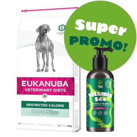 EUKANUBA Restricted Calorie 12kg Olej z łososia norweskiego 300ml