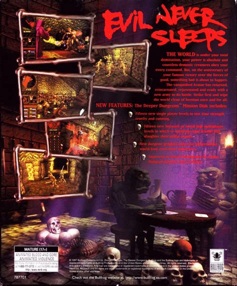 Dungeon Keeper The Deeper Dungeons Cover Or Packaging Material MobyGames