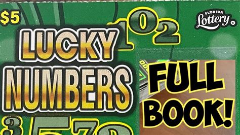 Luck Numbers FULL BOOK New Florida Scratch Off Tickets YouTube