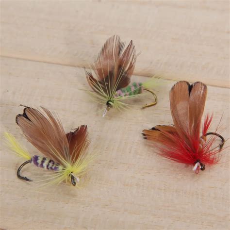 12pcs Dry Flies Fishing Lure Set Various Dry Fly Trout Salmon Floating