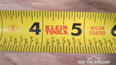 Tape Measure Markings Chart For Mm