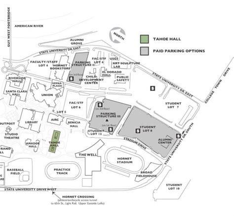 Sacramento State University Campus Map Us States Map