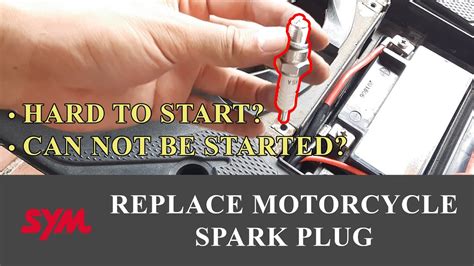 Diagnose And Repair Motorcycle Scooter Hard To Start Replace Spark