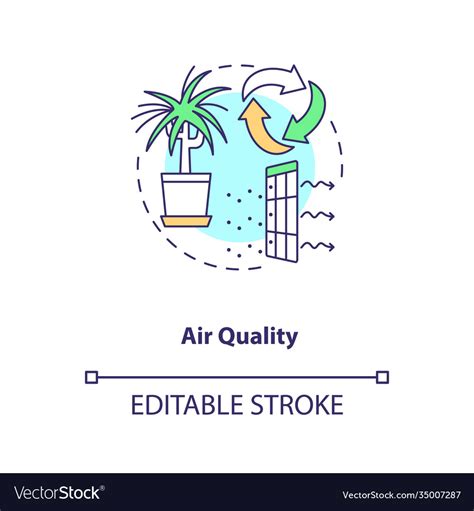 Air Quality Concept Icon Royalty Free Vector Image