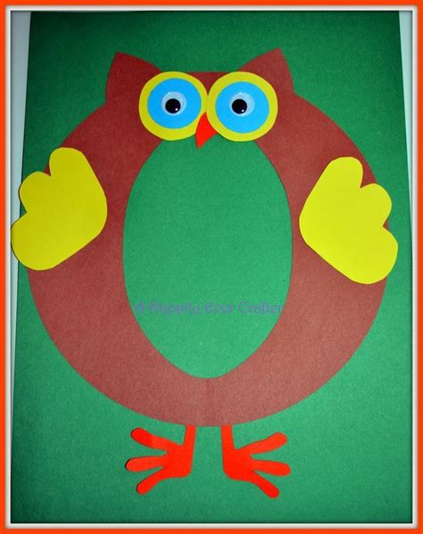 O Is For Owl Preschool Letter Crafts Letter O Crafts Alphabet Crafts