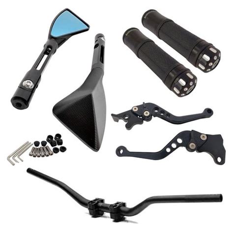 Kit Manete Manopla Retrovisor Guidão Naked Esportivo Bros 125 150 160