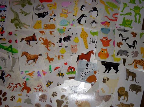 Animal stickers lot Scrapbook stickers grab bag mixed lot | Etsy