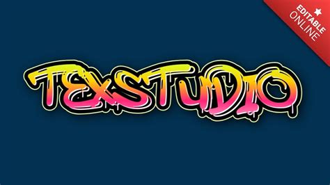 TexStudio Graffiti Text Effect Generator