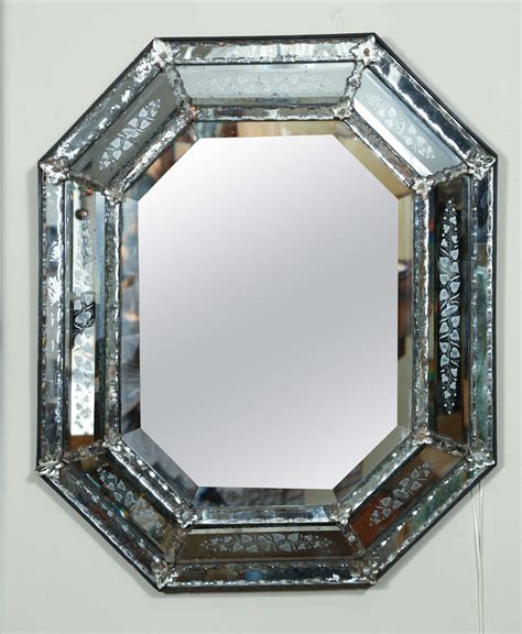 Venetian Mirror With Mercury Glass Etched Frame Circa 1840 At 1stdibs Mercury Glass Framed