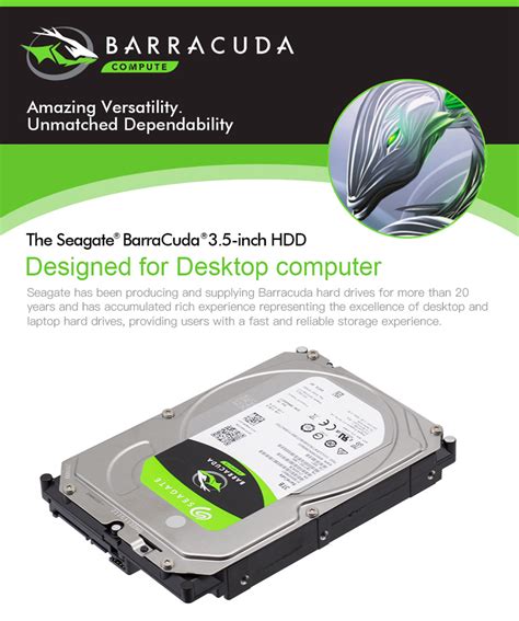 Seagate BarraCuda ST3000DM007 3TB Desktop HDD 3 5 Inch Silver