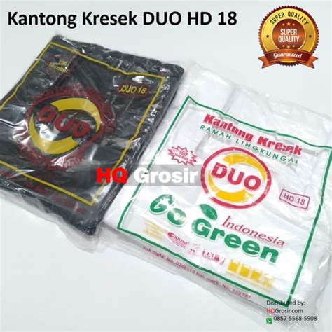 Jual Kantong Plastik Kresek HD DUO Ukuran 18 1Pack Isi 100 Lembar